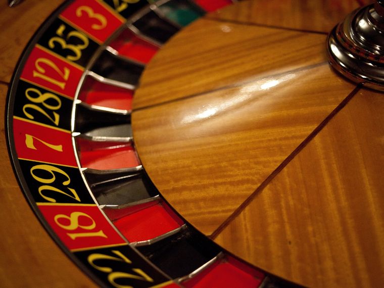 Roulette wheel close-up